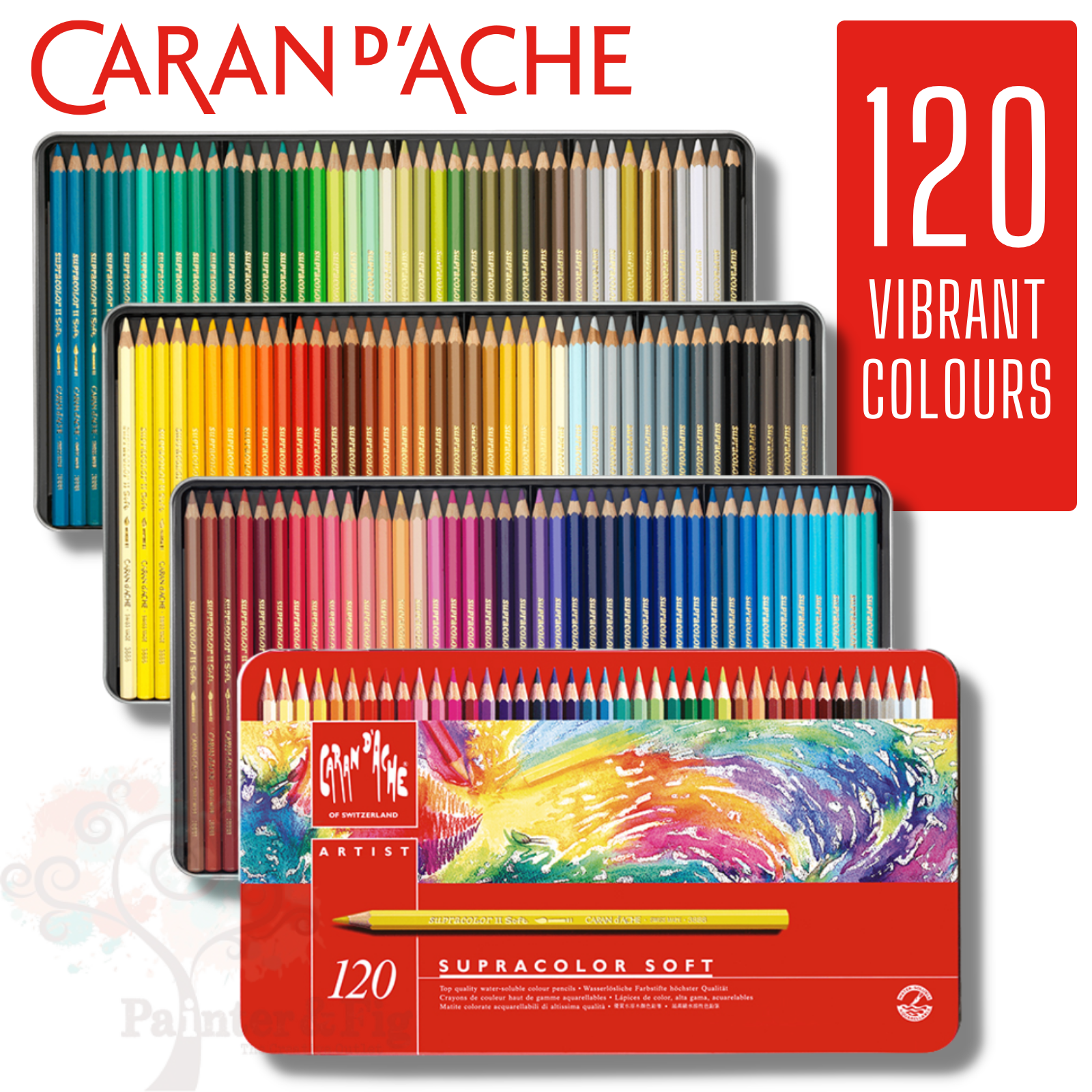 Caran d'Ache Supracolor Aquarelle 120-pack