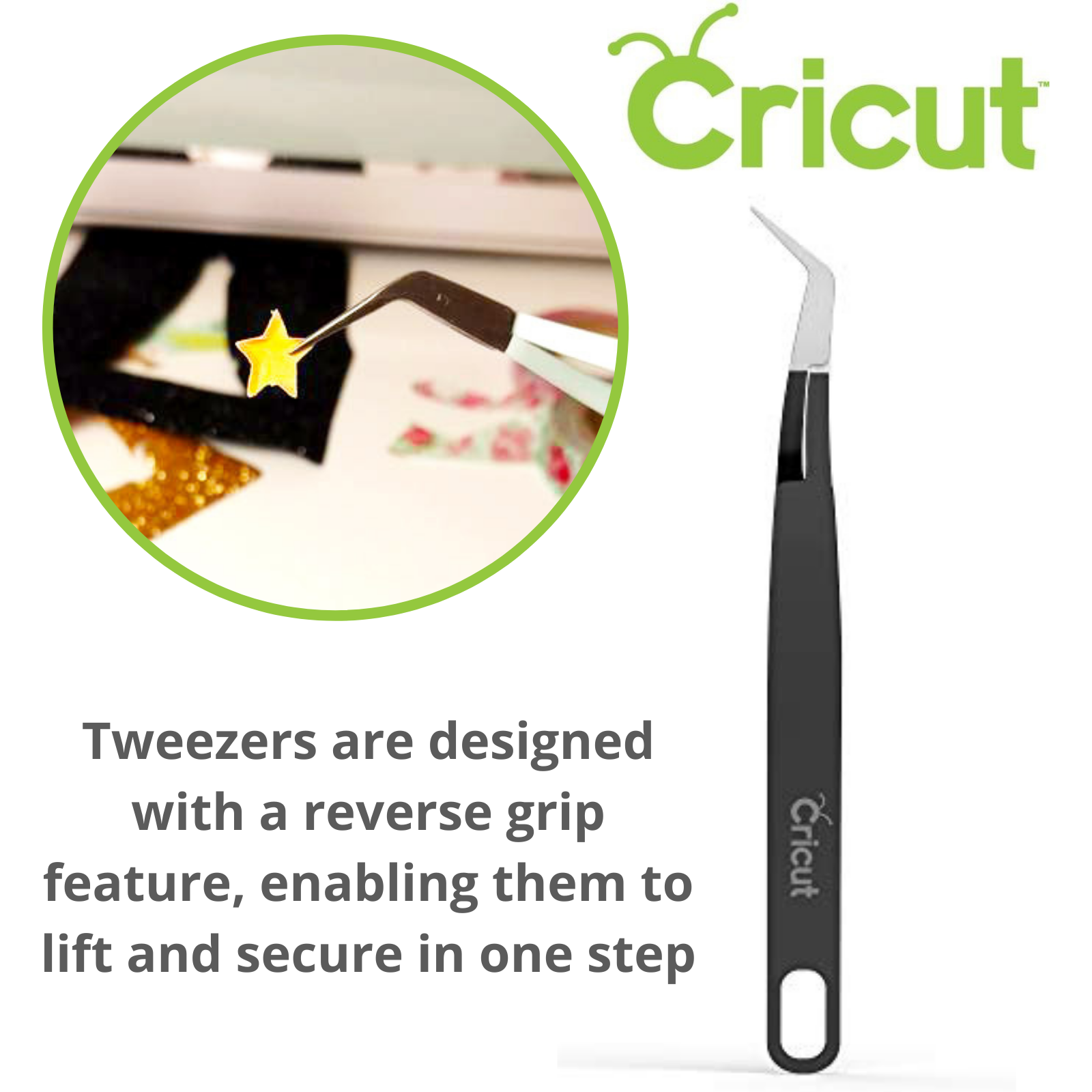 Cricut Basic Tool Set - Genuine, Scissors, Weeder, Tweezer, Spatula, Scraper