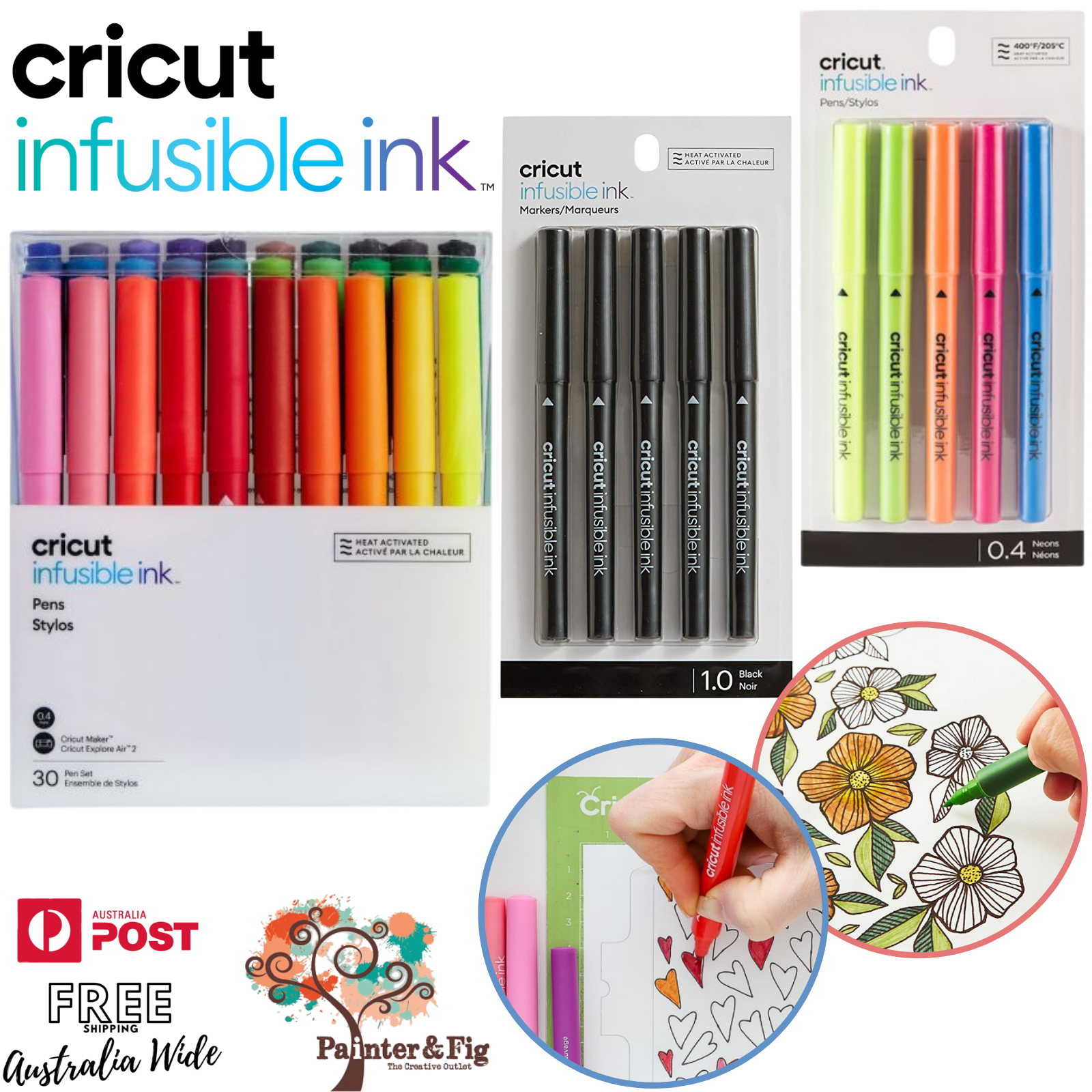 Cricut Infusible Ink Markers 1.0, Ultimate (30 ct) Brand New