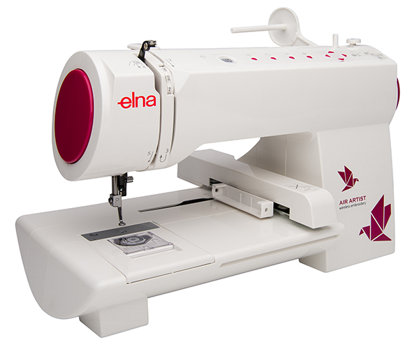 Elna Air Artist WiFi Enabled Embroidery Machine, 260 Built-In Designs & 12 Fonts - wireless connectivity