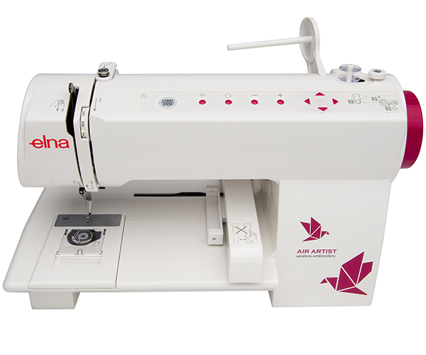 Elna Air Artist WiFi Enabled Embroidery Machine, 260 Built-In Designs & 12 Fonts - Wireless communication via dot Customizer app
