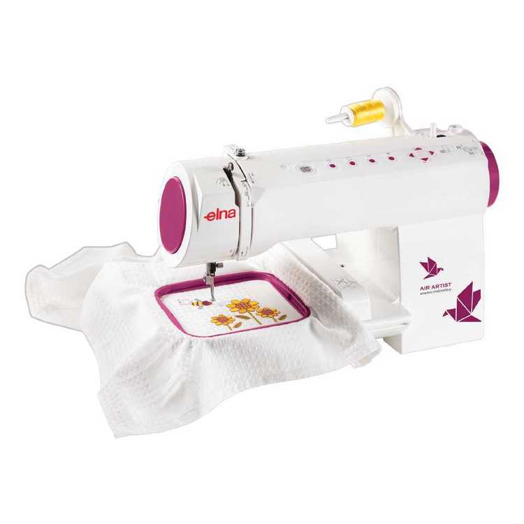 Elna Air Artist WiFi Enabled Embroidery Machine, 260 Built-In Designs & 12 Fonts - World's first embroidery machine controlled by an app
