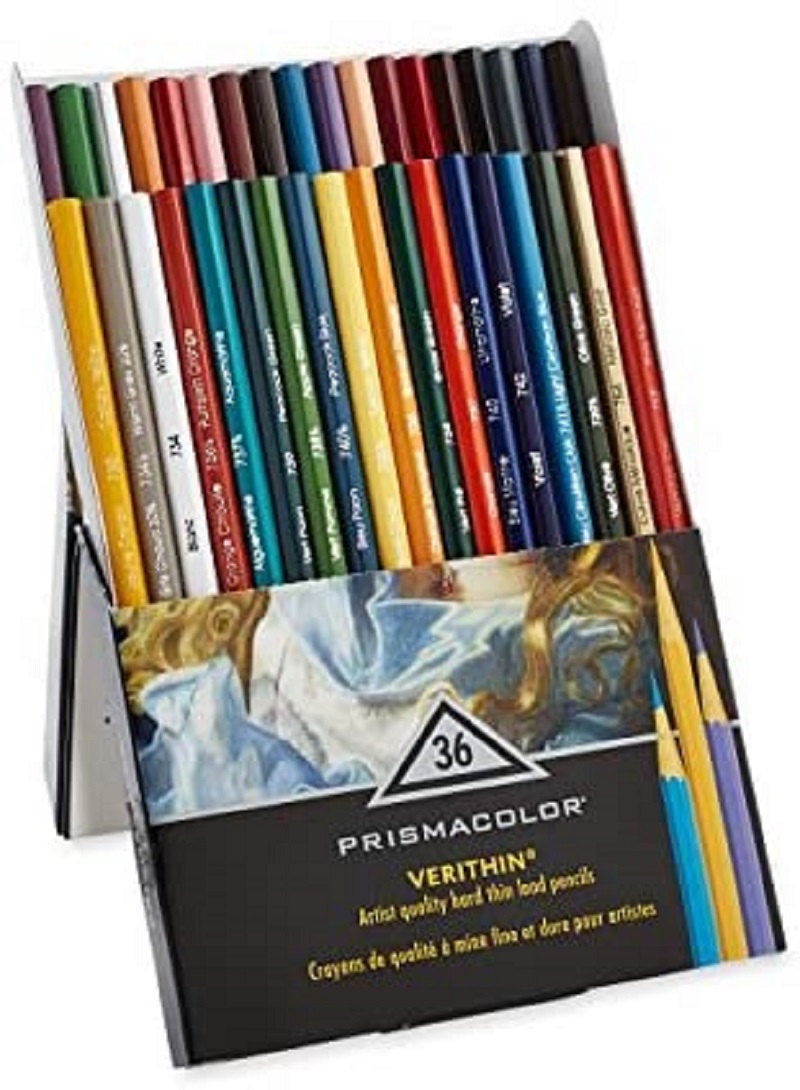 Prismacolor Premier VERITHIN Colored Pencils 36 is artist-quality hard thin lead coloured pencils