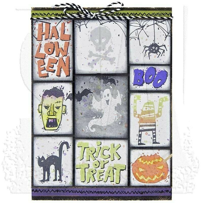 Tim Holtz Halloween Trick or Treat Stamps & Dies - perfect for your scrapbook memories