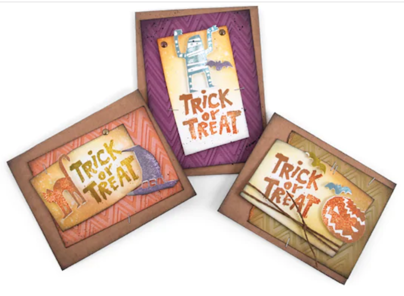 Tim Holtz Halloween Trick or Treat Stamps & Dies - Perfect for cardmaking, scrapbooking & papercrafting