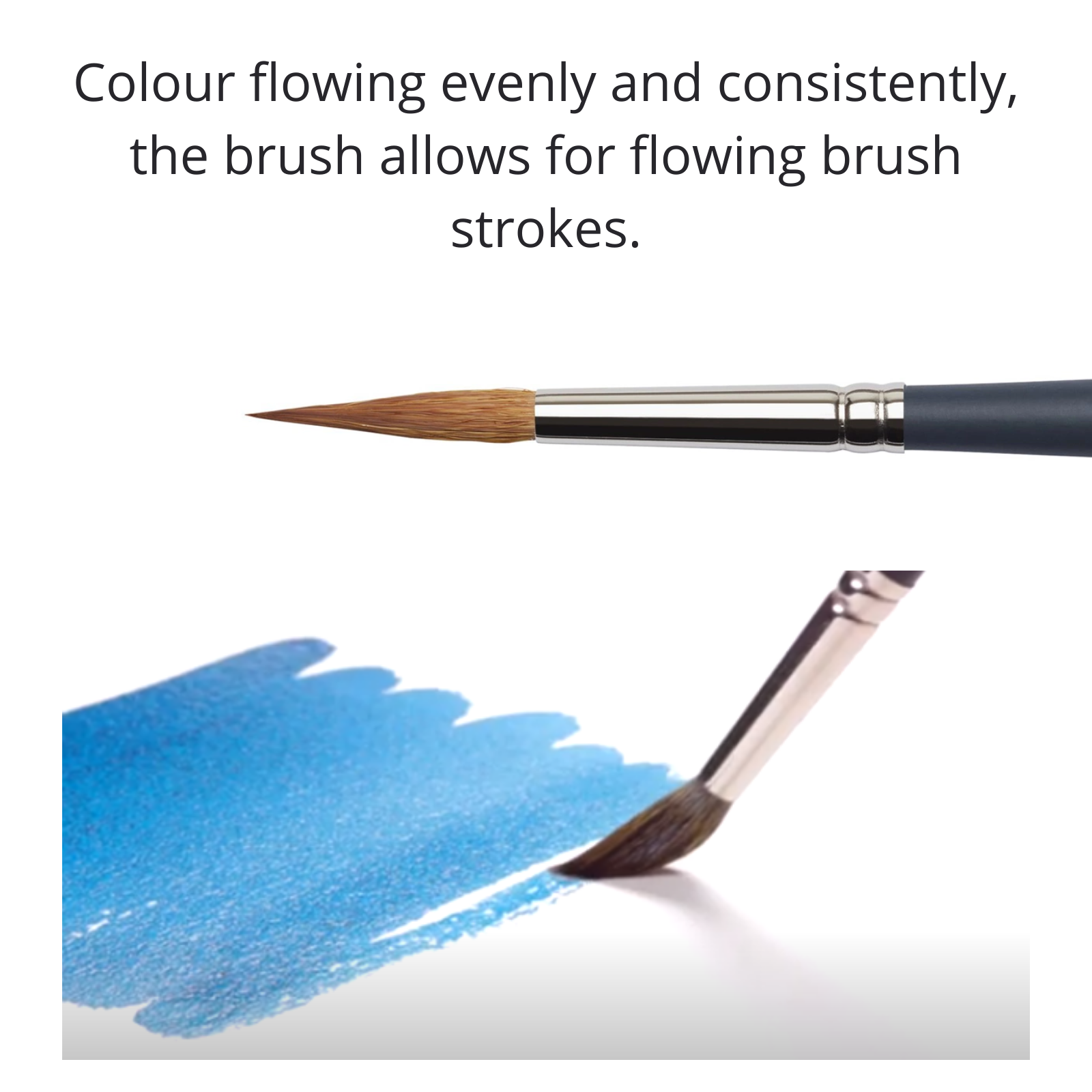 Winsor and Newton Professional Watercolour Paintbrushes, Synthetic Sable Brushes - Innovative synthetic bristle blend