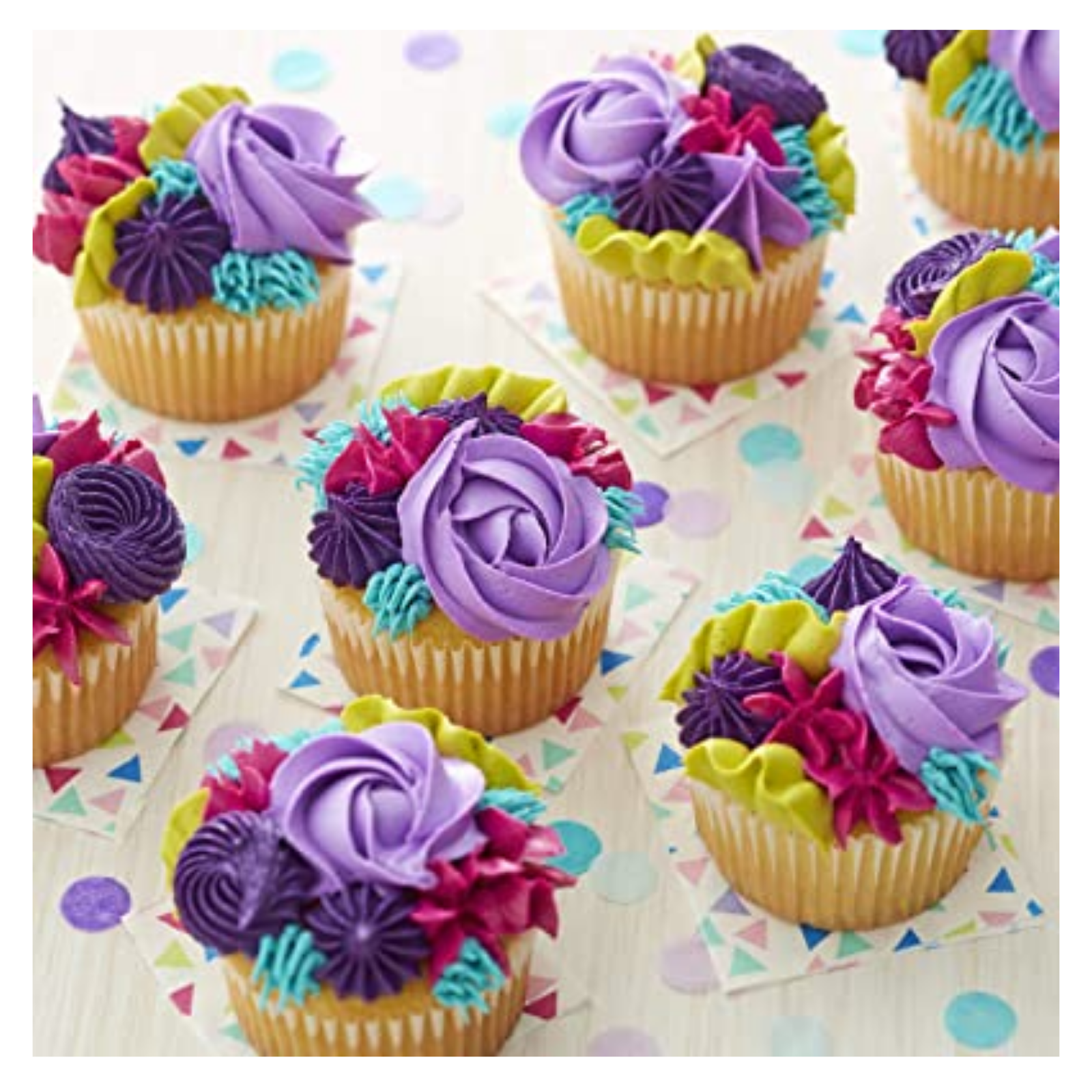Wilton 55-Piece Decorating Piping Tips Set, Cake & Cupcake Baking, Nozzles