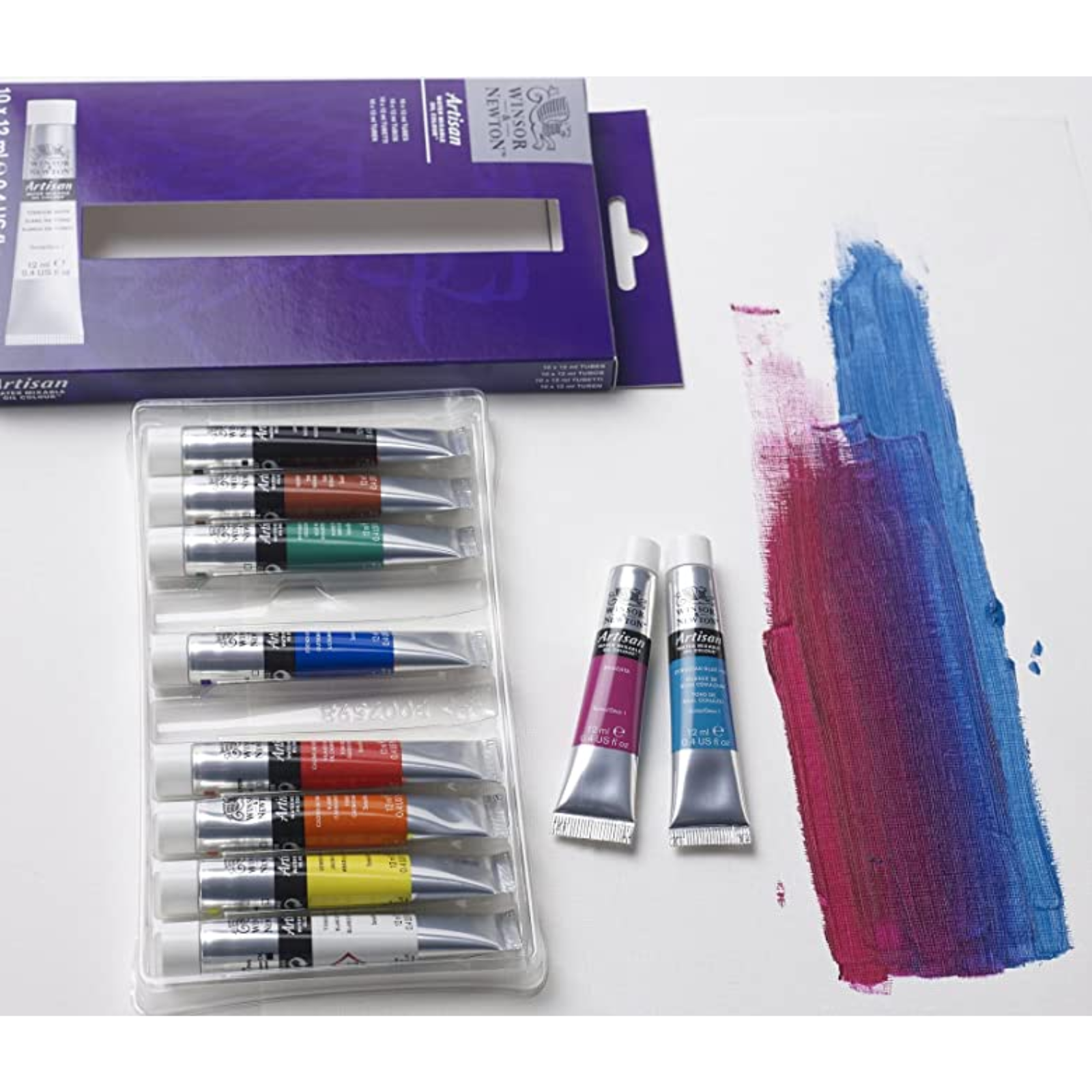 Winsor & Newton Artisan Water Mixable Oil Colour Set - you can use them in a variety of ways