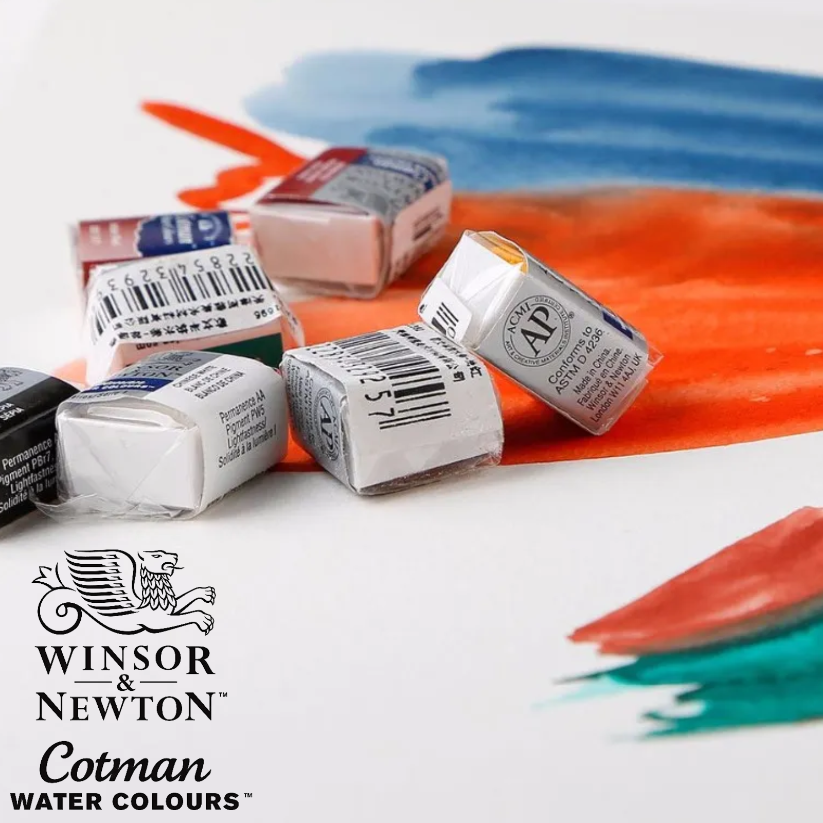 Winsor & Newton Cotman Watercolours Set Half Pans & Whole Pans - Excellent tinting strength